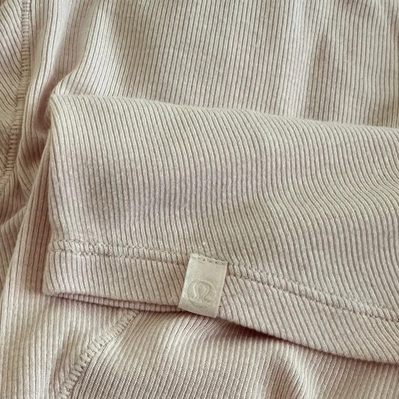 Lululemon Lab Womens XS Baby Pink Ribbed Racerback Tank Top Stretchy Active - Picture 3 of 3